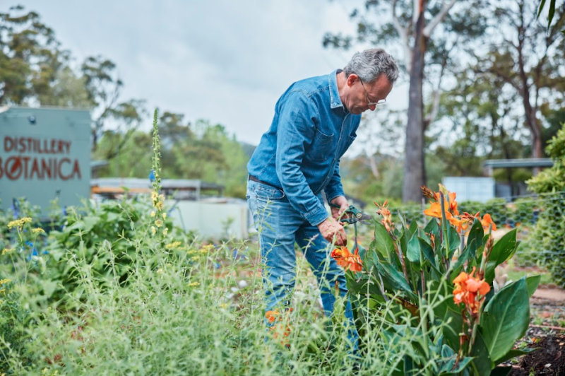 Distillery Botanica gin distillery Central Coast guided tour of gardens and distillery with distiller Philip Moore